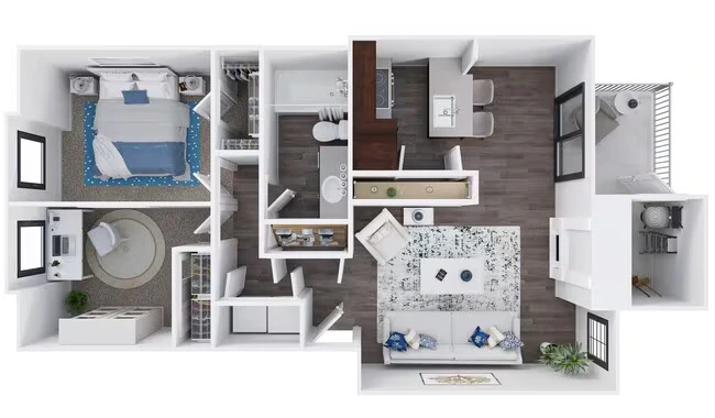 The Olympus CC103 floor plan